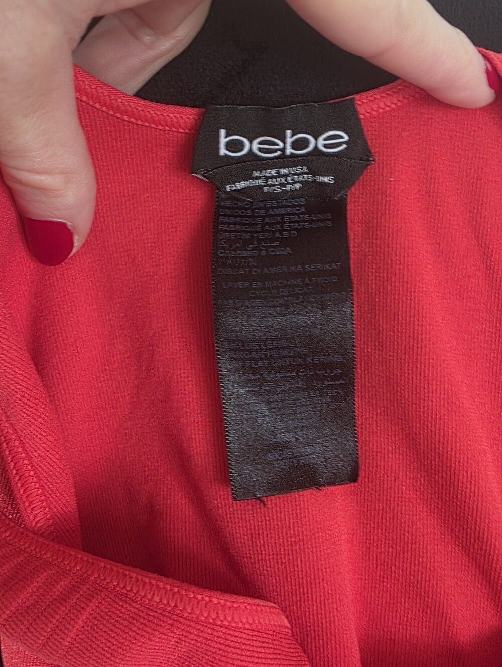 bebe Red Bandage Bodycon Dress - Women's S - Picture 4 of 6